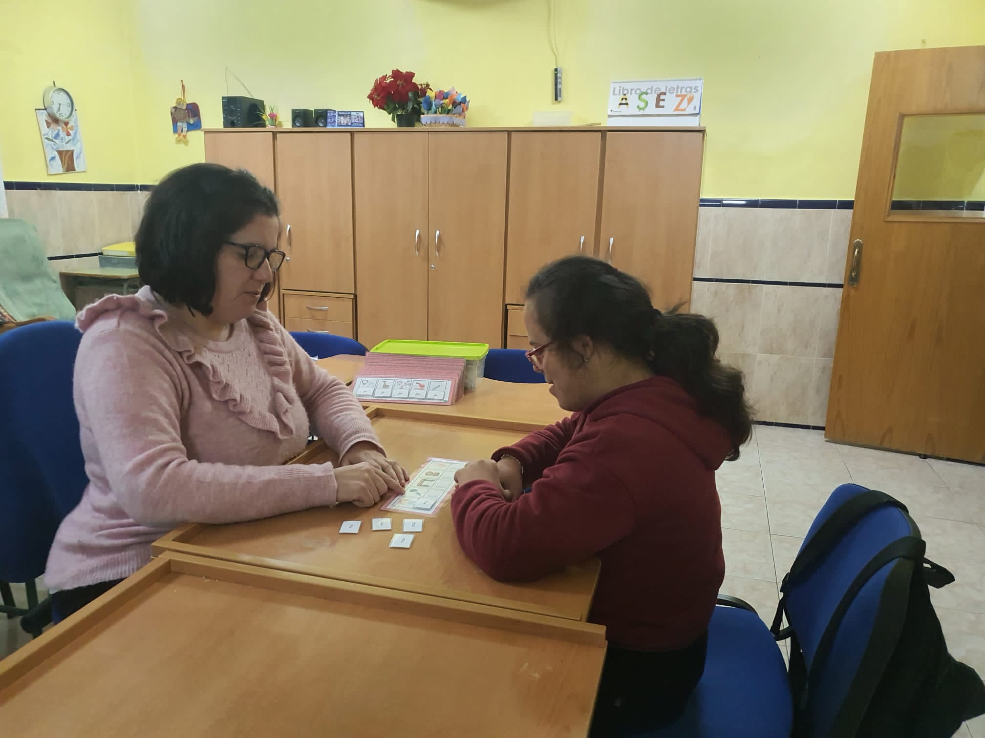 Foto clase de reeducación del lenguaje