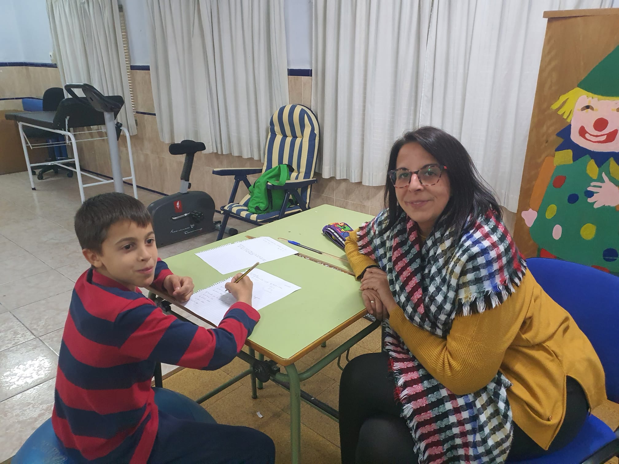 Foto clase de reeducación pedagógica